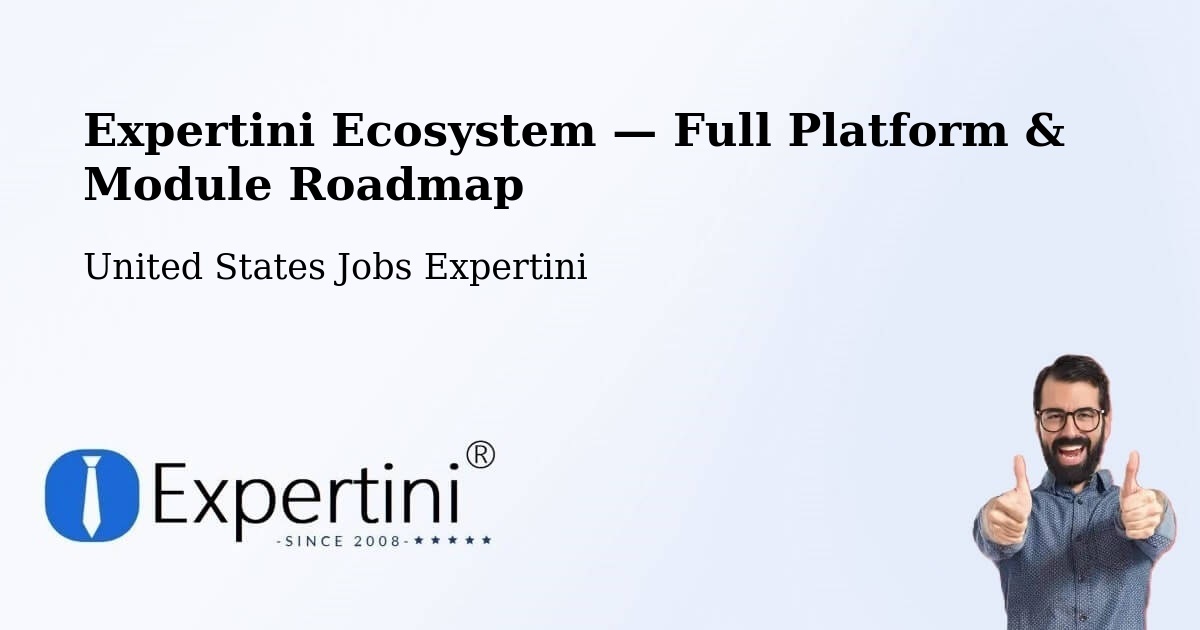 Expertini Ecosystem — Full Platform & Module Roadmap – Pine Crest